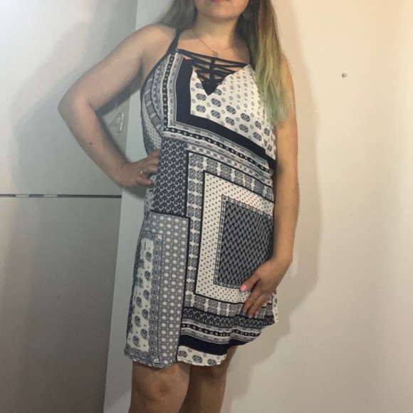 JEALOUS TOMATE DRESS COLOR BLUE/WHITE SIZE L - Picture 5 of 13